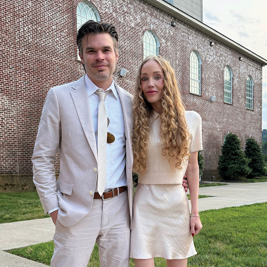 Ryan and Elizabeth Kaufmann outside Remnant Fellowship Church