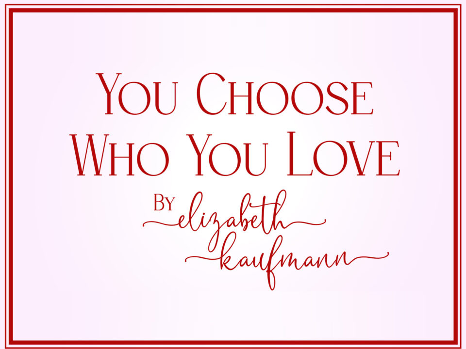 You Choose Who You Love - Elizabeth Kaufmann